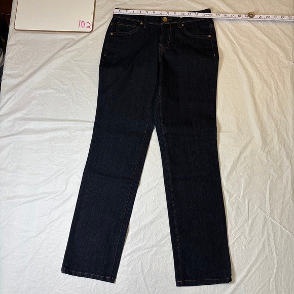 Style Co Jeans Women Size 4P Dark Wash Straight Leg Denim‎ Pants - Picture 2 of 9